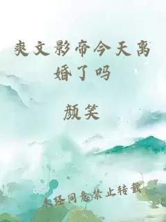 爽文影帝今天离婚了吗