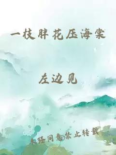 一枝胖花压海棠